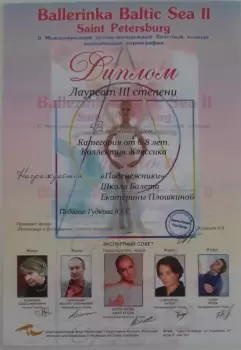 Сертификат преподавателя Плошкина Е.А.