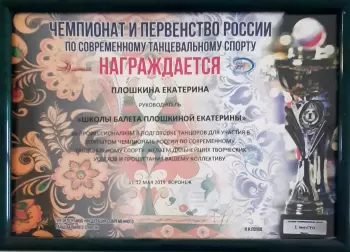 Сертификат преподавателя Плошкина Е.А.